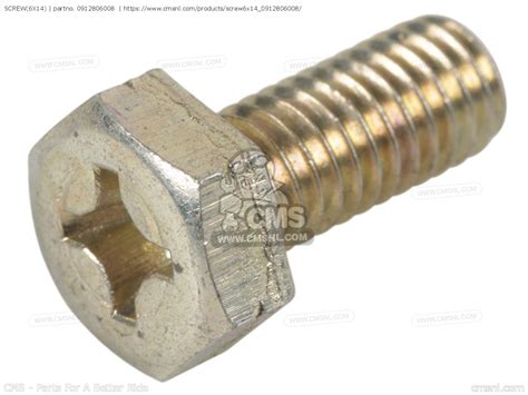 SCREW(6X14) for TS400 1975 (M) USA (E03) - order at CMSNL