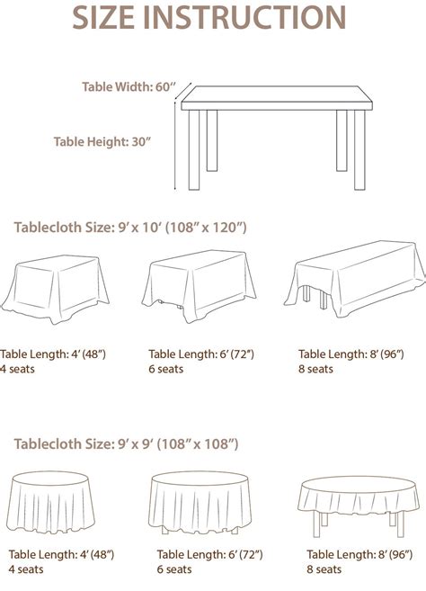 Table Cloth Fits 4ft / 6ft Table for Reception - 2 Styles | Table cloth ...