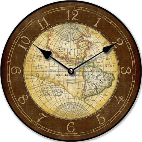 Buy WALL CLOCK OF THE WORLD KITCHEN CLOCK ANTIQUE - Tinas Collection ...