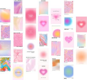 Soft Tones Aesthetic Poster Pack - 30 Prints, 4x6 Inches Photographic ...