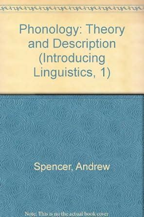 Buy Phonology: Theory and Description (Introducing Linguistics, 1) Book ...