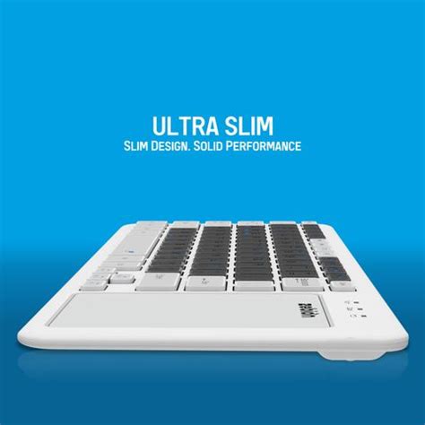 zebion G3200 PADFUSION Wireless Keyboard with Built-in Touchpad, 2.4GHz ...