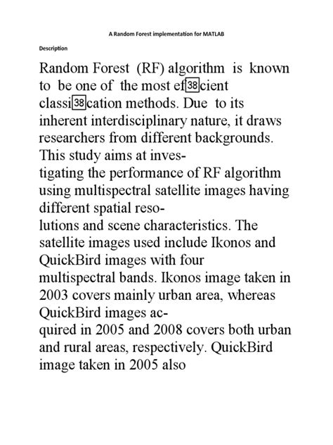 MATLAB Random Forest 的图像结果