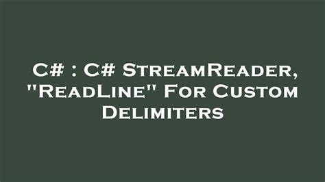 Image result for StreamReader