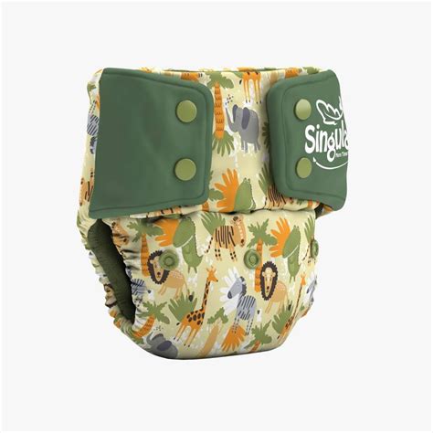 Singular Washable Diapers Waterproof and Breathable Baby Diapers with 2 ...