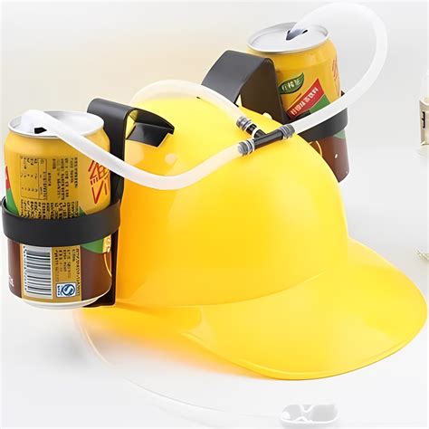 Hat that Holds Drinks | Soda Hat Guzzler Helmet