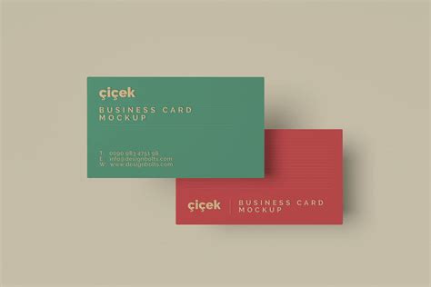 Free Simple Embossed Letter Business Cards Mockup PSD - PsFiles