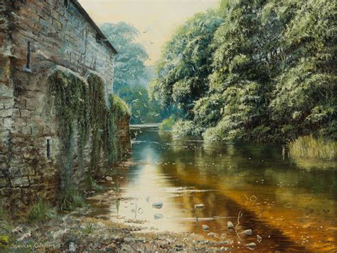 Spencer Coleman - Painting of a Beautiful Rural Countryside River Scene ...