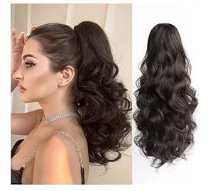 DOLLIT Hair Extensions And Wigs 22 inch | Curly & Wavy Claw-Clip ...