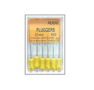 Mani Dental Stainless steel Finger Plugger 21mm Root Canal Files Size ...