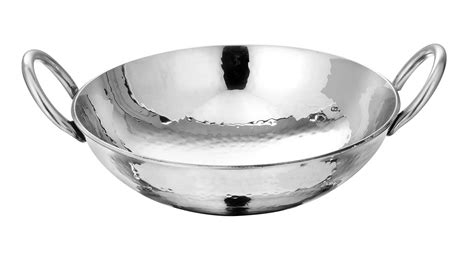 Buy Devidayal Stainless Steel 3mm Kadai Heavy Duty Bottom Kadai | Extra ...