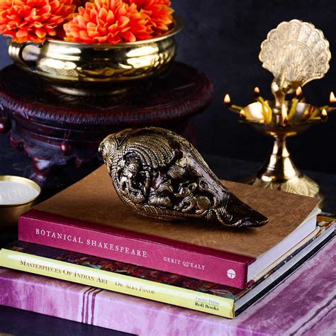 Buy Antique Brass Peacock Diya Online in India - Mypoojabox.in