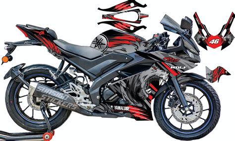 SUNSIGN Sticker R15 V3 Stickers Bike Exterior Graphic 3M Laminated ...