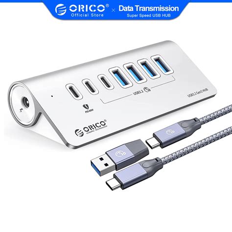 Porta 7 USB3.0 Adaptador Portátil USB Hub Multiport 3.0 Portas Com ...
