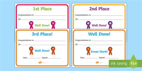 Sports Day Award Certificates (teacher made) - Twinkl