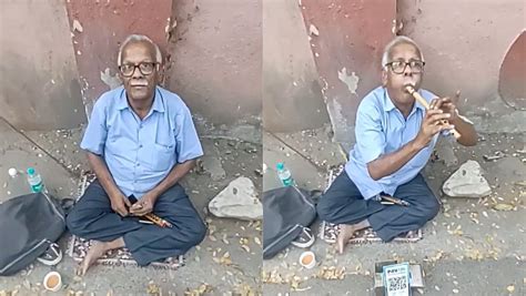 Pune Viral Video: Elderly Flute Player On Roadside Speaks In English ...
