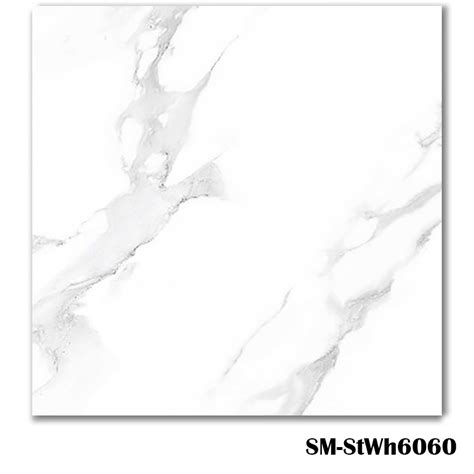 SM-StWh6060 White Marble Effect Tile 60x60cm - Blackburn Tile Centre