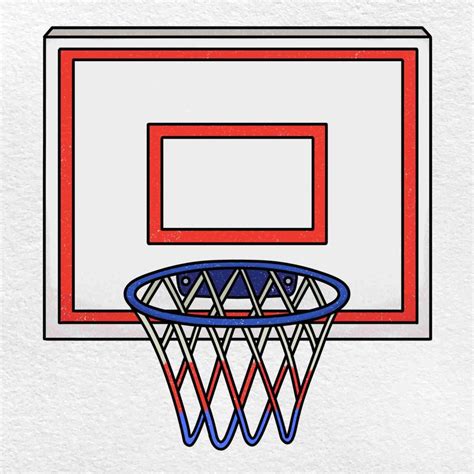 Easy Drawing Of Basketball Hoop at Tia Thomas blog