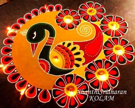 Rangoli designs for competition with message - Brainly.in