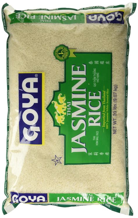 Amazon.com : Goya Foods Thai Jasmine Rice, 20 Pound (Pack of 2 ...