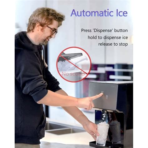 KBice 2 Countertop Nugget Ice Maker with Soft Chewable Ice in the Ice ...