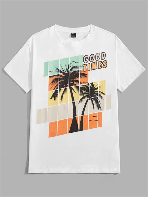 Guys Letter Tropical Graphic Tee | Boys graphic tee, Kids graphic tees ...