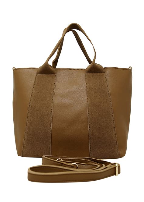 Get Solid Brown Textured Vegan Handbag at ₹ 1075 | LBB Shop