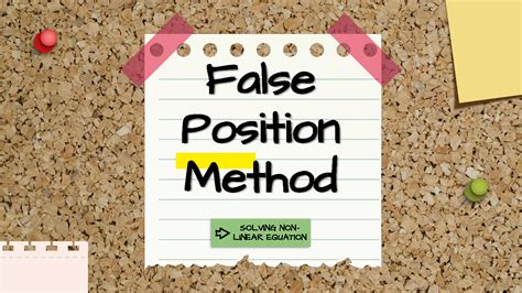 False Position Method Sample Problem 的图像结果