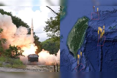 现场视频！东部战区火箭军部队导弹首次穿越台岛，全部精准命中目标_台岛_导弹_火箭