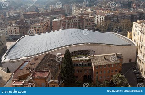 Roof of the Audience Hall in Vatican City Stock Photo - Image of power ...