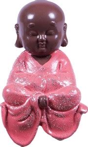 StatueStudio Feng Shui Sitting Monk Statue Buddha Idol for Home Decor ...