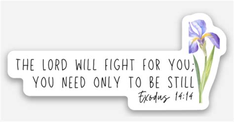 Exodus 14:14 by Mysfit Stix | Die cut stickers | Sticker Mule India