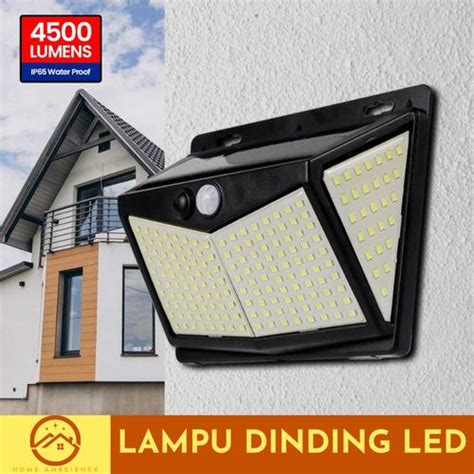 Promo Lampu Dinding Pagar Taman Outdoor Tahan Air Solar Panel Sensor ...