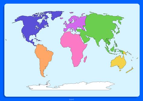 Blank Continents Map for Teachers | Perfect for grades 10th, 11th ... - Worksheets Library