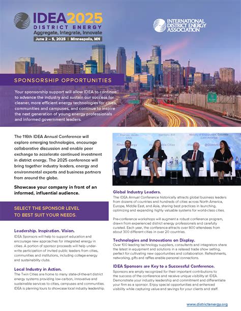 Sponsorship Information - IDEA2025