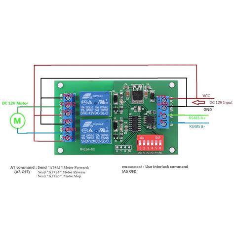 Hilitand DC 12V RTU & at Command 2 Channel RS485 Relay Board PLC ...