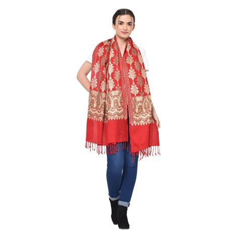 The Aari Embroidery Stole – Weavers Villa