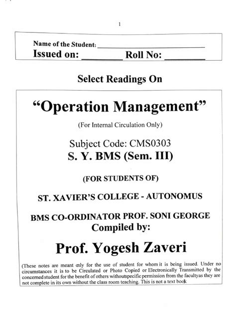 Image result for Operations Management PDF