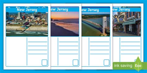 New Jersey Postcards (teacher made) - Twinkl