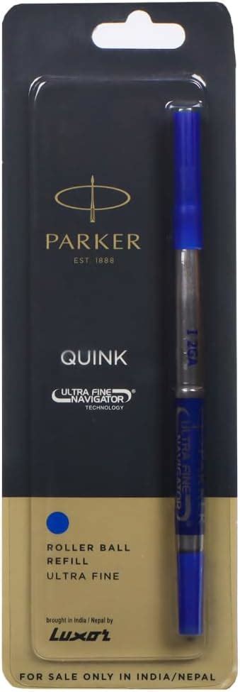 Parker Ultra Fine Navigator Refill| Blue Ink Color| Smudge Free Writing ...