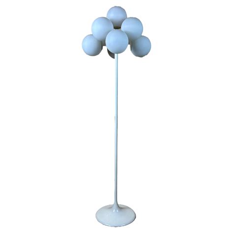 60s 70s floor lamp ball lamp by E.R. Nele for Temde Leuchten ...