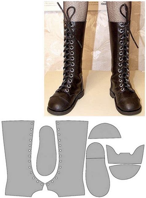 Image result for Doll Shoe Pattern