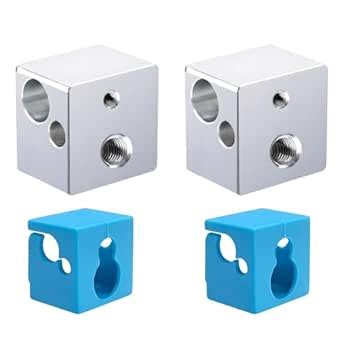 GBA-SZC 2PCS Mega Heater Block Aluminium Heating Block with Silicone ...