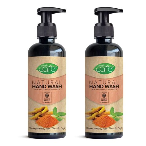 Zerodor Care Natural Hand Wash Liquid | 400 ml X 2 | Pack of 2 | Skin ...