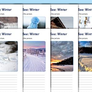 Winter Photo Writing Prompts | Descriptive Writing