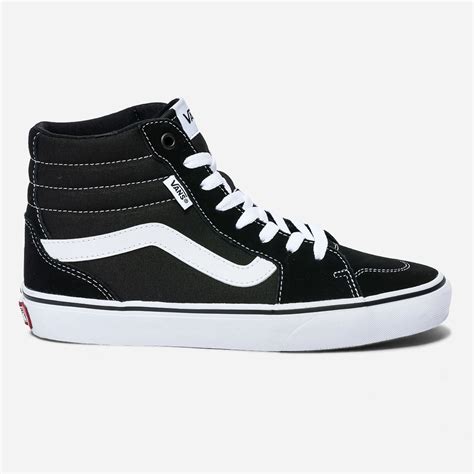 Vans on sale noir cuir