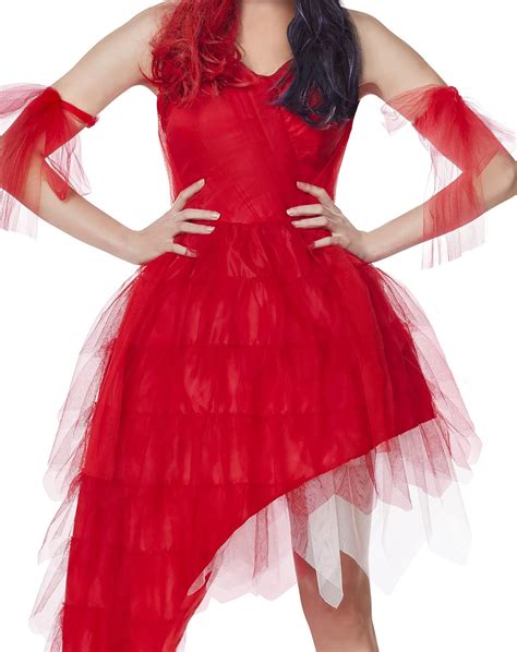Buy Spirit Halloween Adult The Suicide Squad Harley Quinn Red Dress ...