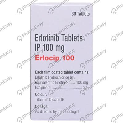 Erlocip 100 MG Tablet (30): Uses, Side Effects, Price & Dosage | PharmEasy
