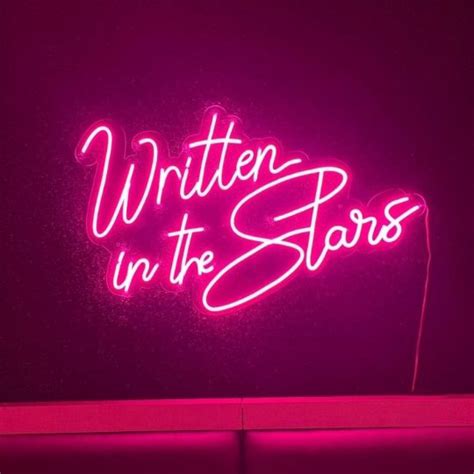 Buy Written In The Stars Neon Sign and Neon LED Light - Neonzastudio ...