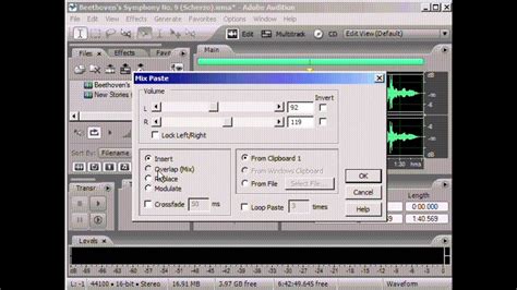 Adobe Audition. Урок 12: Режим специальной вставки - YouTube